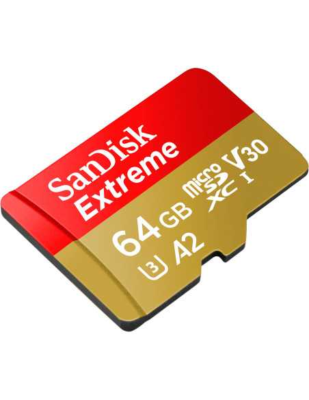 SANDISK MicroSDXC Extreme 64GB 160/60MB/s A2 C10 V30 UHS-I U3