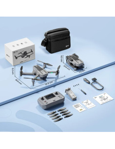 Holy Stone HS440G GPS drone med 4K kamera + Gratis 2 stk.... 2